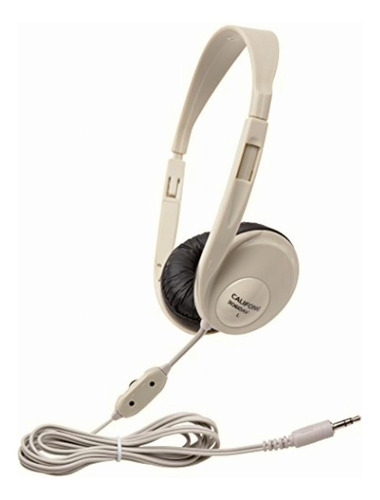 Multimedia Stereo Headphones Wired Beige Color