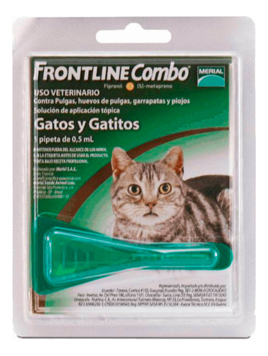 Pipeta Antipulgas Frontline Gatos Y Gatitos 0.5ml