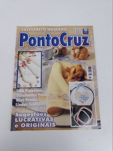Revista Artesanato Moderno Ponto Cruz Sugestões  O373