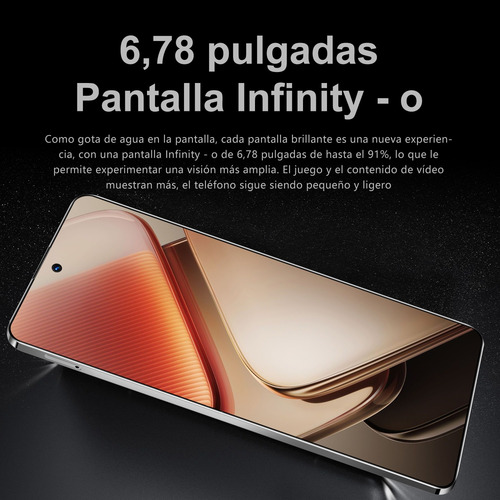 Dual Sim Android Smartphone 512gb+16gb Ram Soporta Red 5g Gran Pantalla De 6,78 Pulgadas Android 14 Celulares Con Bluetooth