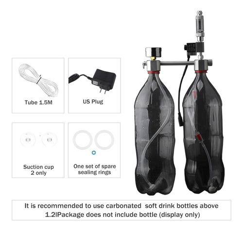 Imagen 2 de 9 de Acuario Diy Sistema Generador De Co2 Kit Sistema Generador D