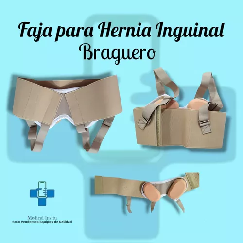 Ajustable Braguero Hernia Inguinal Hombre Faja Hernia Inguinal Faja para Hernia  Inguinal Braguero de Hernia Braguero de Soporte de Hernia Inguinal Braguero  Inguinal de Compresión,A : : Salud y cuidado personal