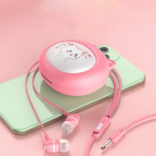 Auriculares Qearfun Kawakii Cat Wired Para Niños Con Pin De