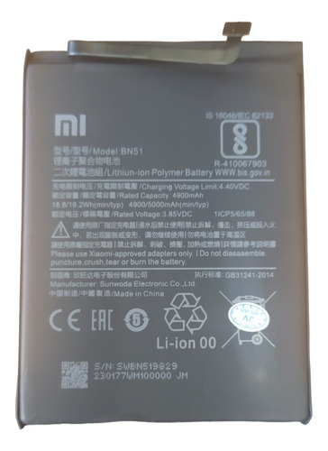 Batería Redmi 8 Bn51 (2976)