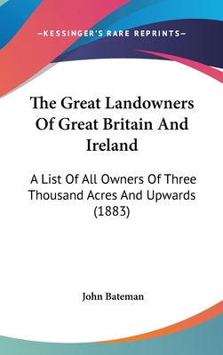 Libro The Great Landowners Of Great Britain And Ireland: ...