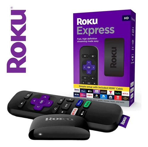 Roku Express Hd Con Cable Hmdi , Color Negro 