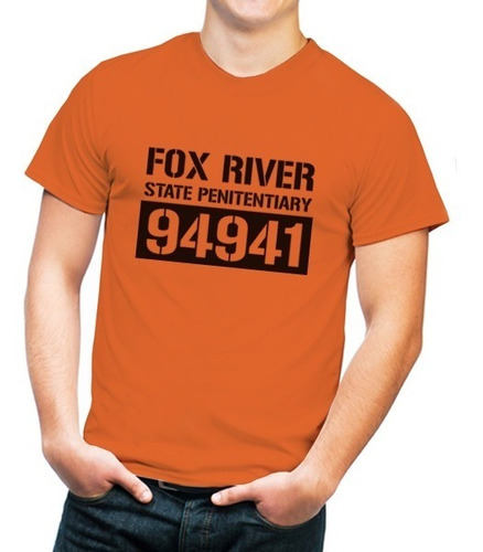 Playera Para Hombre Serie Prison Break Fox River