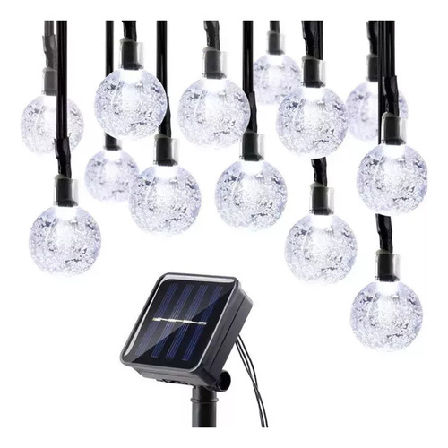 Guirnalda Solar Led Impermeable 22m 200 Focos 8 Modos