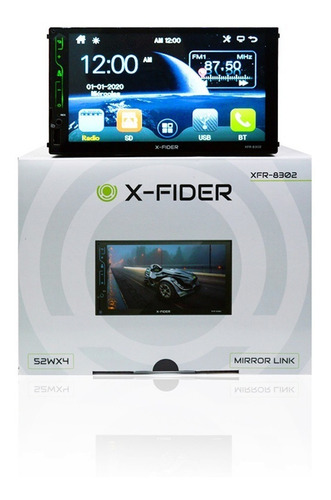 Imagen 1 de 2 de Radio X-fider Xfr8302- 2 Din-mirror Link -usb-aux-sd-bt