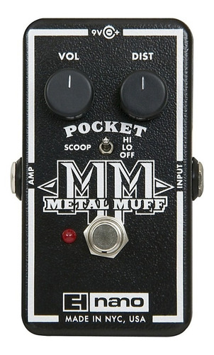 Pedal Electro Harmonix Pocket Metal Muff C/ Nf-e & Garantia