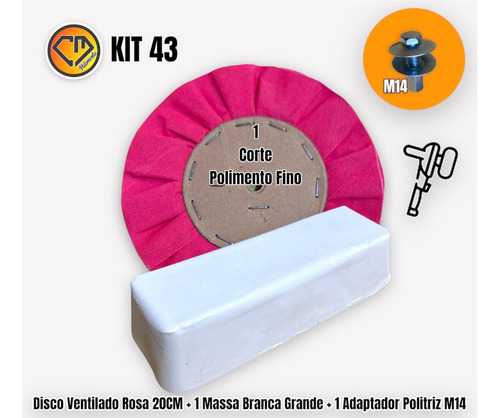 Kit 43 Ventilado Rosa 20cm+ Adaptador+massa-aluminio Cm Voltagem 110v