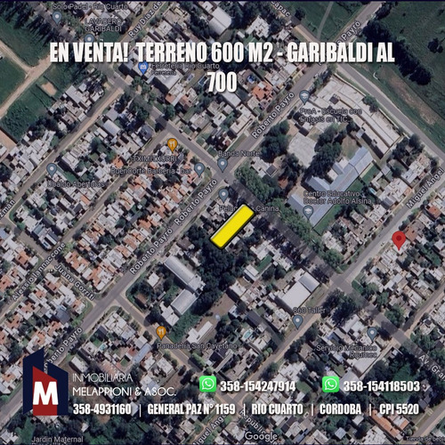En Venta! Terreno Av Garibaldi 700- Banda Norte