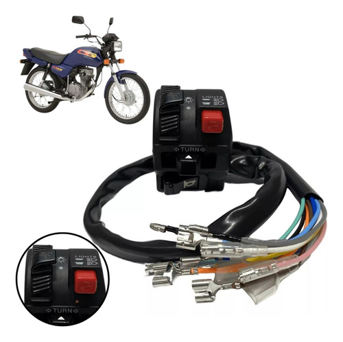 Punho Chave De Luz Cg 125 Titan Cargo 95 Até 99 Seta Pisca