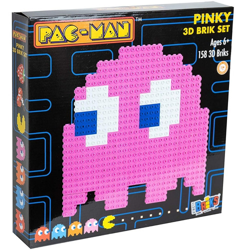 Pac-man Bloques Armables 3d Pacman Fantasma Strictly Briks 