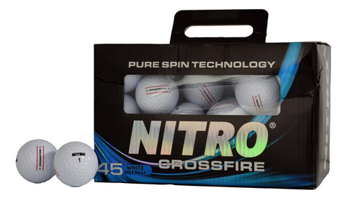 Nitro Golf Crossfire - Pelotas De Golf, 45 Unidades, Color B