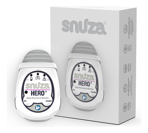 Snuza Hero - Monitor De Movimiento Abdominal Portatil Y Port