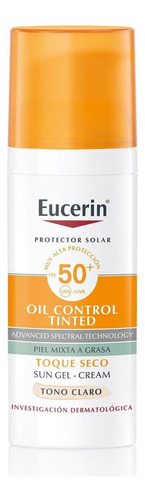 Eucerin Sun Toque Seco Color Claro Fps 50+ 50ml Protector So