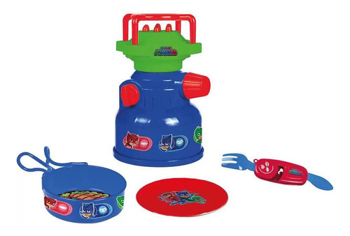 Brinquedo Kit Camping Refeição Com Fogareiro Pj Masks 1737