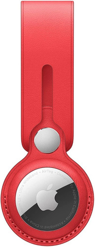 Llavero Loop Apple Airtag Bucle Cuero Rojo Mkov3zm/a