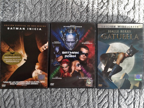 Imagen 1 de 5 de Batman - Lote Dvds . 3 Peliculas - Originales - Nuevas