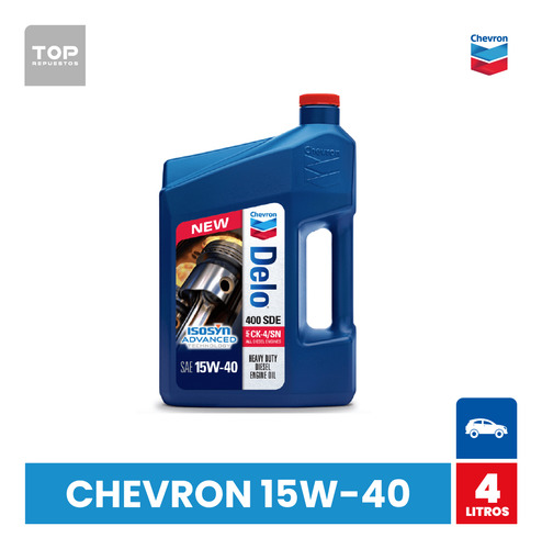 Aceite Chevron 15w40 4 Lt Delo 400 Sde Ck4 Mineral. Diesel