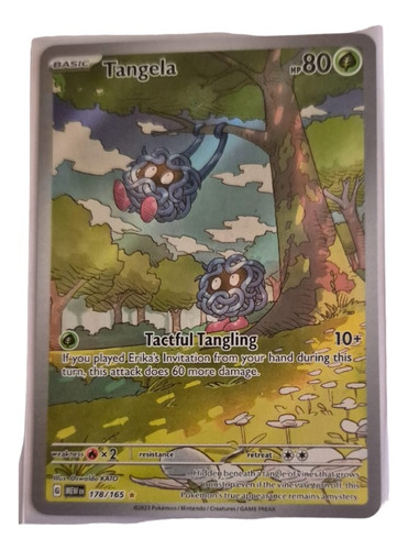 Tangela Aa Carta Pokemon Tcg 151 Original+10 Cartas 