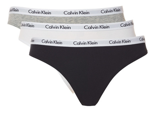 Bikini Panty No Tanga 3 Piezas Calvin Klein Original Tallas 