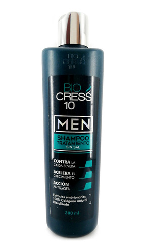 Bio Cress 10 Sh Men Anti Caida X 300  Ml