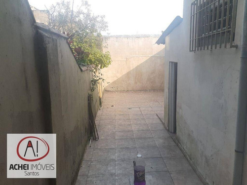 Imagem 10 de 11 de Casa Tipo Sobrado, Com 2 Dormitórios, À Venda, 130 M² Por R$ 420.000 - Vila Matias - Santos/sp - Ca2129
