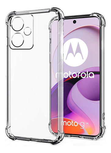 Estuche Forro Transparente Antigolpes  Motorola G14