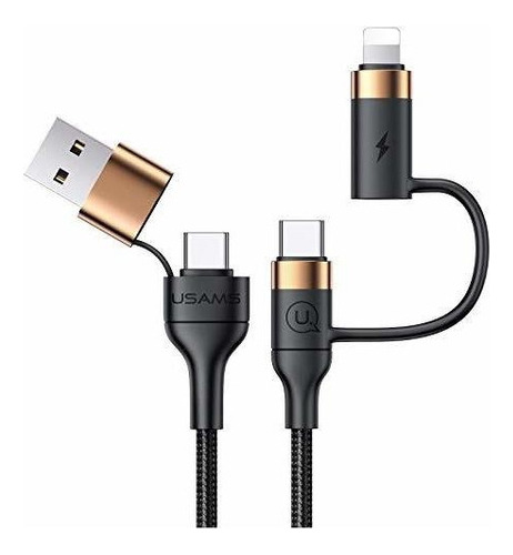 Cable De Carga Rápida Múltiple Usb C Mjems Pd 60w Cable Tr