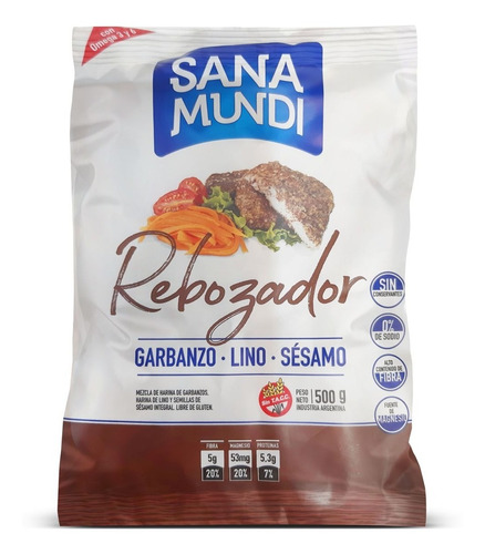 Rebozador De Garbanzo Lino Y Sesamo Sin Tacc Sana Mundi 500g