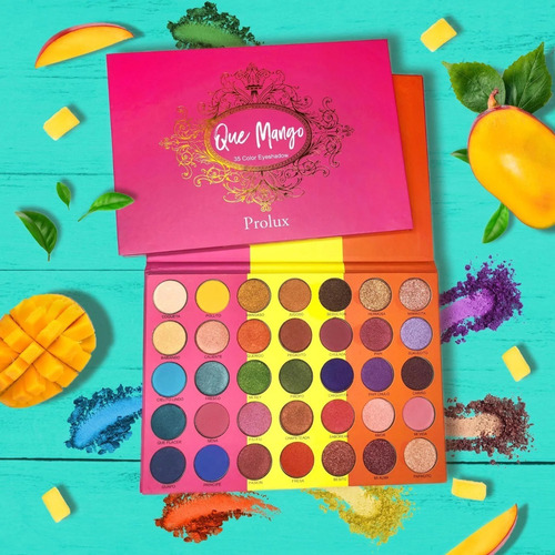 Imagen 3 de 3 de Sombras Que Mango Prolux Paleta Con 35 Tonos Vegano