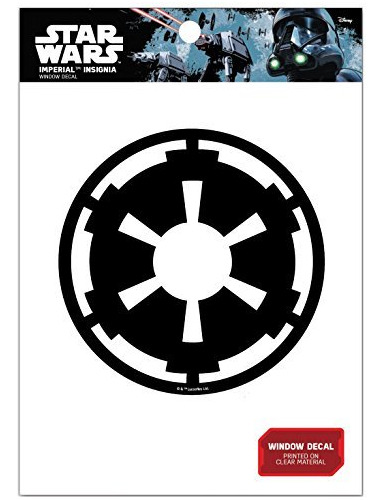 Adhesivo Para Ventana Star Wars Imperial Insignia Fw1157