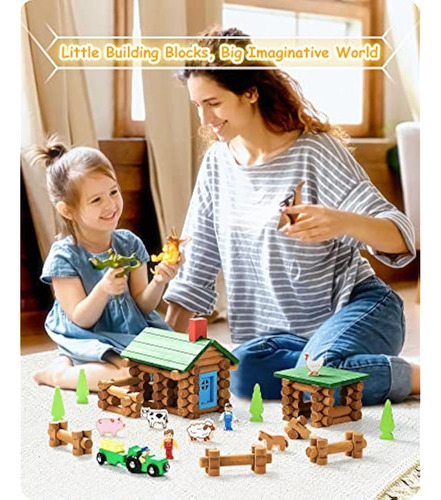 Sainsmart Jr. Conjunto De Cabaña De Troncos De Madera Farm B
