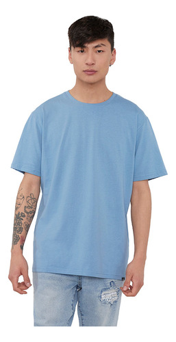 Polera Hombre R-neck Lisa Petrol Corona