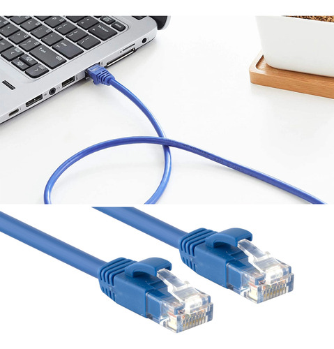 Cable De Red Cat6 Lan 30 Metros Alta Transferencia De Datos