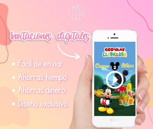 Video Invitación Animada | Mickey Mouse