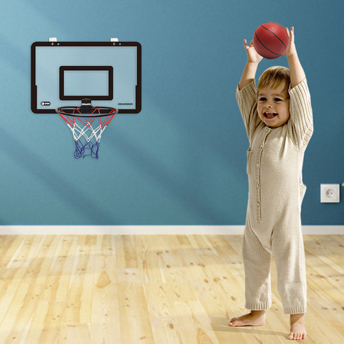 Tabla De Baloncesto Transparente Con Puerta Colgante, Cesta