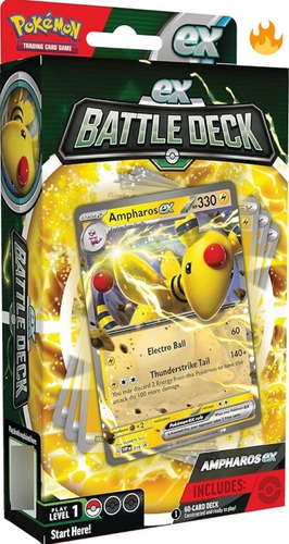 Cartas Pokémon Ampharos Ex Battle Deck Original 