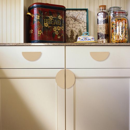 Pomo Semicircular Para Muebles, Cajón, Cocina, Armario, Taza