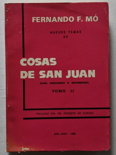 Cosas De San Juan (tomo 2) - Fernando Mó 1986