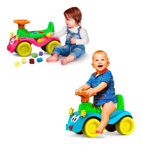 Totokinha Andador Carrinho Bebê Brinquedo Educativos Cor Rosa