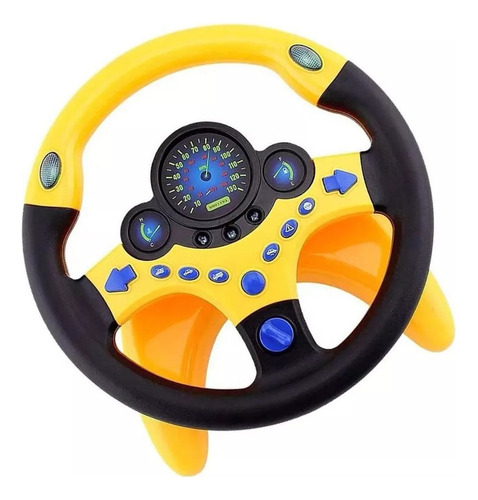 Volante De Copiloto De Simulación Con Base Para