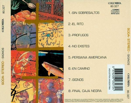 Soda Stereo Signos - 2° Edicion Master Original. (Usado)