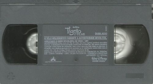 Vhs - O Tigrão - O Filme - Walt Disney - Dublado (Usado)