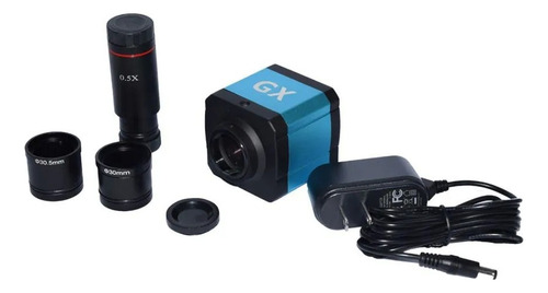 Kit Microscopio Trinocular 1600x C/ Monitor + Câmera 14mp
