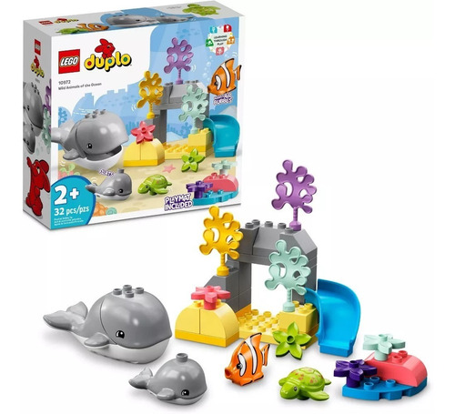 Kit Lego Duplo Fauna Salvaje Del Océano 10972 32 Piezas 2