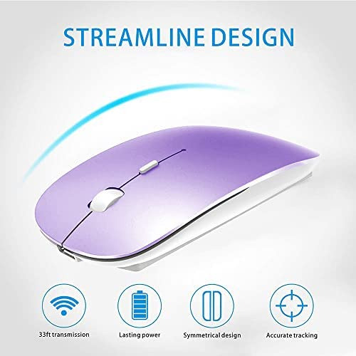 Mouse Klo Bluetooth/purpura