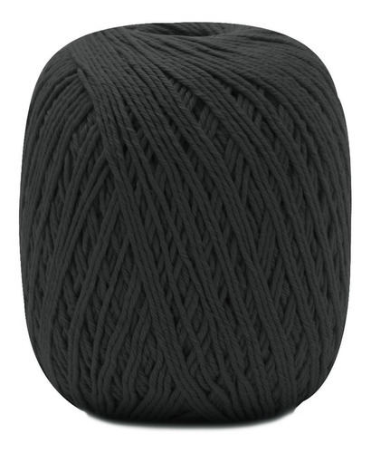 Barbante Barroco Maxcolor Nº 6 400g 452mts Cor 8990 - PRETO